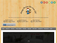 Tablet Screenshot of honey-do-list-services.com
